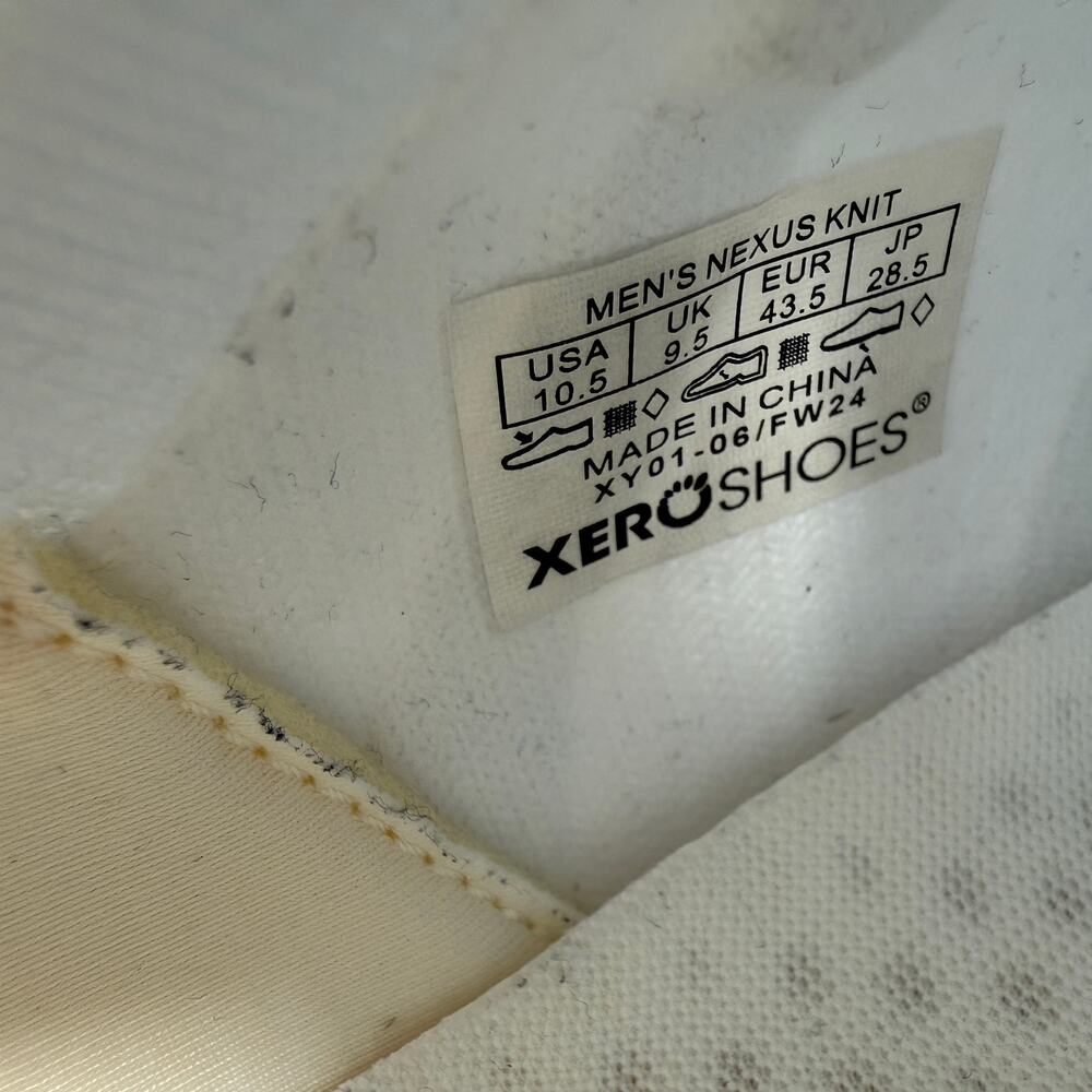 Xero Shoes Nexus Knit Barefoot Sneakers White Minimalist Running US 10.5 - Picture 6 of 12